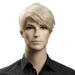 HAIRSW Synthetic 6inch Short Blonde Wig Natural Hair Men Straight HairStyles Heat Resistant Fiber
