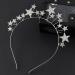 Rhinestone Star Headband | Glitter Crystal Bridal Hair Hoop for Women & Girls - Silver - Buy Online on GoSupps.com