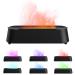 Airmpa aroma diffuser 200ml aroma diffuser with flames effect humidifier light with 7 color changes diffuser for essential oils can be used in the bedroom office yoga (black)