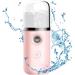 Nano Mister for Lash Extensions - Nano Facial Mister Hydrating Handy Handheld Facial Steamer for Deep Cleansing Hydration Rejuvenation Compact Travel Skin Care Solution Pink - Buy Online on GoSupps.com