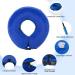 NASJAC Inflatable Hinge Dog & Cat Collar | Adjustable Soft Comfort & Leak Protection | XL Blue | Wound Care After Surgery - Buy Online on GoSupps.com