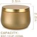 Golden Candle Tin Cans 8 oz - 24 Pack | Candle Containers with Lids for Crafting, Storage, and Gifting - Buy Online on GoSupps.com