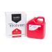 The Sharps Disposal By Mail System PRO-TEC Mailback Sharps Container, 1-Piece 2 Gallon Red Snap On Lid, 12000-012 - Each