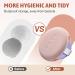 Silicone Powder Puff Case - Travel-Friendly Makeup Holder BPA Free Easy to Clean (Round Pink - Buy Online on GoSupps.com