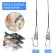 Decareta 40PCs Stainless Steel Front Fan - 30cm Fishing Gear with Carabiner Hooks | Ideal for Predatory Fishing - Buy Online on GoSupps.com