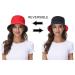 Women's Reversible Black-Red Bucket Hat for Summer | Outdoor Beach Cap - Buy Online on GoSupps.com