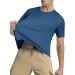 TACVASEN Men's UV Protection T-Shirt | UPF 50+ Short Sleeve Sun Tee | 3XL Indigo - International Shipping Available - Buy Online on GoSupps.com