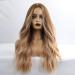Haircube 24-Inch Long Curly Brown Wig - Natural-Looking Synthetic Women's Wig with Middle Parting - Light Brown - Buy Online on GoSupps.com