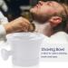 Linkidea Ceramic Shaving Mug with Knob Handle - Deep Size Wet Shaving Cup in White - Buy Online on GoSupps.com