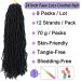 24 Faux Locs Crochet Hair Soft Locs for Butterfly Style - 8 Packs 24 Inch 1B Color - Buy Online on GoSupps.com