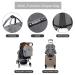 KONO Baby Diaper Bag Nappy Backpack - Multifunctional Travel Backpack with Large Capacity & 2 Stroller Straps (Gray) - Ideal for Moms & Dads | Shop Internationally - Buy Online on GoSupps.com