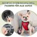 Slowton Dog Harness with Safety Belt for Car - Breathable Durable Red XXXS | Includes 2 Carabiner Hooks - Buy Online on GoSupps.com