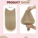 Hair Extensions Clip in Hair Extensions Long Smooth Fish Line Hair Clips Invisible U-Shaped Wire Long Straight Synthetic One Piece Hairpieces for Women Hair Pieces(2434) 20inches 2434 - Buy Online on GoSupps.com