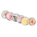 Healifty Mini Brads Round Paper Fasteners Metal Brads for Scrapbooking Crafts DIY 50 Pcs