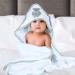 Soft Absorbent Baby Hooded Bath Towel | Newborn Essentials | White 75x78 cm - Pack of 1 - Buy Online on GoSupps.com