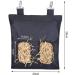 Rabbit Hay Feeder Bag Small Animal Hanging Feeder Sack Oxford Cloth Fabric Guinea Pig Hay Feeder for Rabbit Guinea Chinchilla Black - Buy Online on GoSupps.com