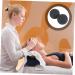 Yoga Massage Ball - Fascia Roll Body Massage Device | Fitness Gym Peanut Roller for Deep Tissue & Muscle Recovery - 12x6.3cm Black - Buy Online on GoSupps.com