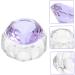Housoutil Nail Art Crystal Cup To Go Plates with Lids Nail Salon Supply Crystal Nail Art Cup Manicure Dish Bowl Glass Nail Manicure Cup Purple White Crystal Liquid Powder - Buy Online on GoSupps.com