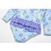 BONVERANO Baby Girls Swimsuit - Toddler Long-Sleeve Zipper One Piece Purple Flower Bathing Suit with UPF 50+ Sun Protection | 2-3 Years - Buy Online on GoSupps.com