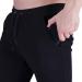 Wangdo Men's Slim Joggers - Black Medium | Gym Workout Sweatpants for Running and Training - Buy Online on GoSupps.com