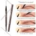 2 in 1 Magic 4-Tip Eyebrow Pencil Sweat-proof Microblading Eyebrow Pencil Contouring Pen Eyebrow Brush Microblade Eyebrow 3D Waterproof Microblading Eyebrow Pencil for Natural Makeup Last All Day(Gray - Buy Online on GoSupps.com