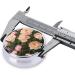 Peonies Printed Mini Round Pill Box | 3 Compartment Travel Pill Organizer | Portable Medicine Case for Home & Office - Buy Online on GoSupps.com