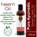 Ayumantra Organic Neem Oil- Pure & Natural -118 ml - Buy Online on GoSupps.com