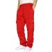 Men's Lightweight Mesh Athletic Sweatpants in Red - Loose Fit Workout Pants | Medium - Buy Online on GoSupps.com