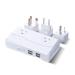 200W Travel Compact Voltage 220V 50hz to 110V 60Hz Converter - for Clippers Shavers Trimmers - EU AU UK Adapter 200 Watt - Circuit Breaker