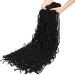 40 Inch Natural Color Faux Locs Crochet Hair 6 Packs - Super Long Goddess Locs Pre-Looped Synthetic Braiding Hair - Pre-Extended Crochet Locs - Buy Online on GoSupps.com
