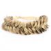 Bobiya untidy wide 2 strands art hair braided headband braided braids elastic stretch braid hair band braided (slightly highlighted)