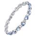 JECANORI Magnnet hard boundary women titanium steel bracelet women magnetic bracelets for health ultra strong magnets (3500 gauss) energetix magnetic jewelry crystal blue