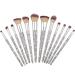 Shop Diamond Crystal Rhinestone Makeup Brush Set - 13PC Bling Glitter Brushes & Gift Box - Perfect for Flawless Makeup - Buy Online on GoSupps.com