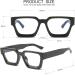 JOVAKIT Fashion Blue Light Glasses - Stylish Anti-Eyestrain Eyeglasses for Men & Women | Thick Frame 53mm - Buy Online on GoSupps.com