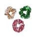 Lurrose 3pcs Hair Scrunchies Sequins Mermaid Elastic Hair Ropes for Girls