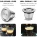 HAILASRE 2 Pcs Reusable Stainless Steel Coffee Capsules Compatible with L'OR Barista LM8012 / 60 Refillable Coffee Pods Metal L'or Espresso Pods(Big & Small) - Buy Online on GoSupps.com
