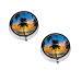 Hawaii Beach Printed Mini Round Pill Box Pill Box 3 Compartment Medicine Pill Case Pill Organizer Travel Pillbox Portable Pill Box for Pocket Home Office Use