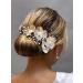 Gold Floral Wedding Hair Vine with Pearls - Bridal Headpiece for Women and Girls - Buy Online on GoSupps.com