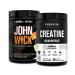 Jacked Factory X John Wick - Wick Mode Pre Workout Powder (Last Tropical Sunrise 40 Servings) & Creatine Monohydrate Powder (Unflavored 85 Servings)