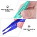 Angoily 24-Piece One-Way Tweezers Set | Eyebrow & Makeup Tweezers | Multi-Color Plastic Beauty Tools & Accessories for Perfect Eyelashes - Buy Online on GoSupps.com