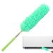 Shakven Telescopic Duster - Reusable Fiber Duster Flexible Dusting Brush Flexible Spider Web Brush Reusable Fiber Duster Ergonomic Cleaning Tool for Furniture Car Cobweb Green