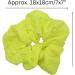 Topkids Accessories Large Bright Neon Scrunchie for 80 s Costume or Neon Raves Club Scrunchie Bright Neon Scrunchies for Girls & Women Girl s Hair Accessories (Neon Yellow) - Buy Online on GoSupps.com