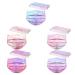 SDFRK 50 pieces of masks children disposable masks mouth protection children mask mouth protection fabric mouth and nose protection colorful 3-layer disposable mns mouth-cloth colorful starry sky pressure mouth protection motif motif