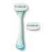 Dorco EVE3 Women's Razors - Extra Smooth Shaving with 3 Curved Blades and Moisture Bar - Includes 1 Handle and 2 Refills - Aloe Vera Infused - Interchangeable Cartridges - Buy Online on GoSupps.com