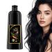 Teegxddy Black Hair Dye Shampoo Natural Hair Color Shampoo Can Cover Gray Hair Herbal Ingredients It is a Gift for Parents Black