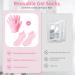 Aluroice 2 Pairs Silicone Moisturizing Socks Gloves for Dry Cracked Feet Hand Women Soft Gel Pedicure Foot Spa Aloe Socks Anti-Slip Moisturizerl Socks for Dry Cracked Feet Overnight Foot Hand Care - Buy Online on GoSupps.com