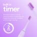 HISMILE Electric Toothbrush - Rechargeable 3 Modes Smart Timer & Soft Tapered Bristles - Purple | Shop Internationally - Buy Online on GoSupps.com