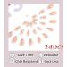 Sethexy Abstract Almond Shape False Nails - 24 St Stick-On Acrylic French Press On Nails for Women & Girls - Swirl Design in White - Buy Online on GoSupps.com