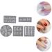 Coheali 5 in 1 Nail Art Silicone Shapes - DIY Gel & Resin Nail Decoration Templates 3D Nail Charms 5.5x5.5cm - Buy Online on GoSupps.com