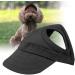 Eisable Pet Dog Baseball Cap - Sun Protection Hat with Ear Holes | Sporty Visor Design (S-Black) - Buy Online on GoSupps.com